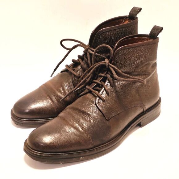 Warfield and Grand Brown Cap Toe Mens Lace Up Chukka Casual Boots 73807 Size 8 - Picture 2 of 8